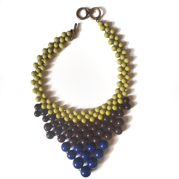 Chunky Pop Beaded Statement Necklace - Picture 2 of 4